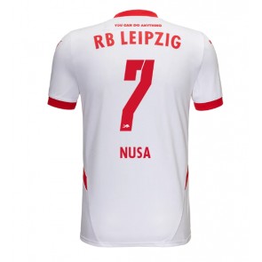 Billiga RB Leipzig Antonio Nusa #7 Hemmatröja 2024-25 Kortärmad